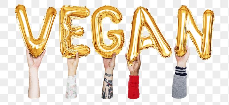 Vegan word png, hands holding | Free PNG - rawpixel