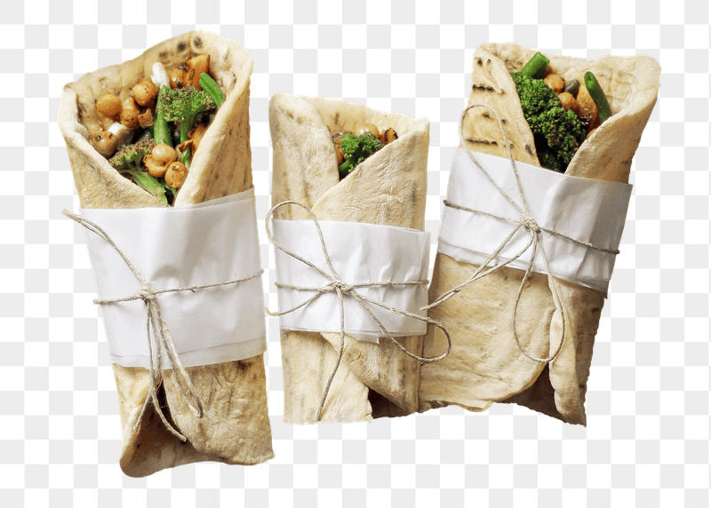 Vegan wraps png sticker, transparent | Free PNG - rawpixel