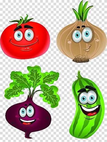 Vegetable Cartoon Drawing , Cartoon onion tomato vegetables transparent background PNG clipart
