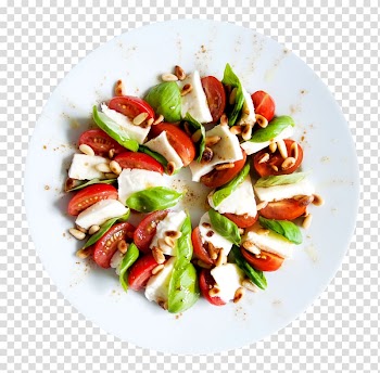 Vegetable dish, Greek salad Israeli salad Caprese salad, Tomato Salad transparent background PNG clipart