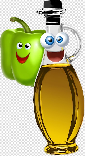 Vegetable Fruit , Green pepper and olive oil bottles transparent background PNG clipart