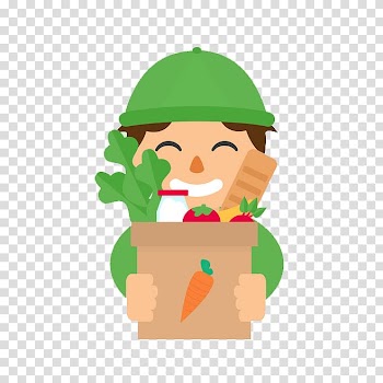Vegetable Illustration, People selling vegetables transparent background PNG clipart