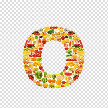 Vegetable Letter Fruit Vitamin C, o transparent background PNG clipart