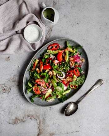 Vegetable Salad in Stainless Steel Bowl · Free Stock Photo