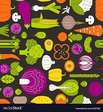 					Vegetable Seamless vector image														