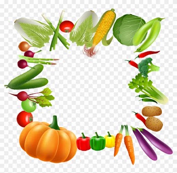 Vegetable Vegetarian Cuisine Fruit Clip Art - Fruit And Vegetables Border Clipart