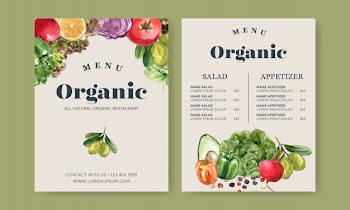 Vegetable watercolor paint collection. fresh food organic menu healthy illustration Free Vector