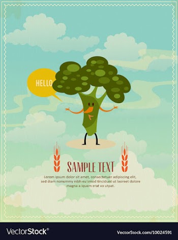 Vegetables and broccoli vector image