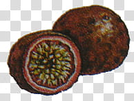 Vegetables and Fruit , round brown fruit transparent background PNG clipart