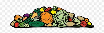 Vegetables Pile Assorted Variety Food Raw - Food Pile Clipart