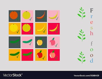 Vegetables top view frame farmers market menu vector image
