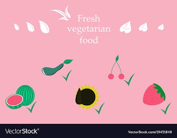 Vegetables top view frame farmers market menu vector image