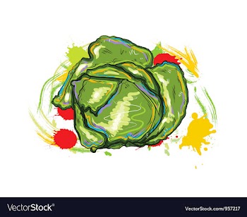 Vegetables with grunge vector image