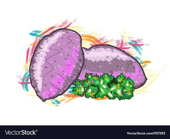 Vegetables with grunge vector image