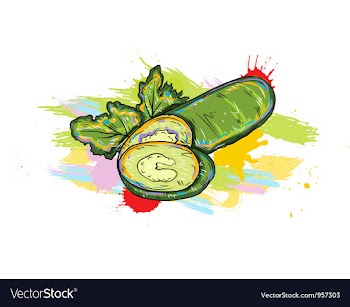 Vegetables with grunge vector image