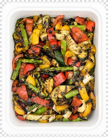Vegetarian cuisine Fast food Side dish Pantry, grilled vegetables transparent background PNG clipart