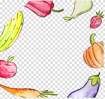 Vegetarian cuisine Vegetable Fruit, Fruits and vegetables circle transparent background PNG clipart