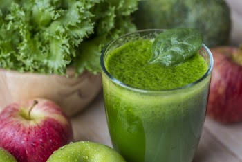 Vegetarian Juice on Table