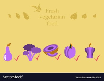 Vegetarian menu for cafe and restaurants vegan vector image