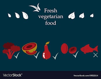 Vegetarian menu for cafe and restaurants vegan vector image