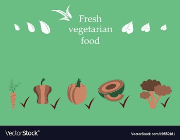 Vegetarian menu for cafe and restaurants vegan vector image