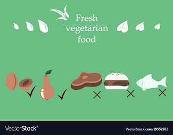 Vegetarian menu for cafe and restaurants vegan vector image