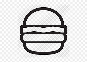 Veggie Burger Clipart Black And White - Font Awesome Food Icon