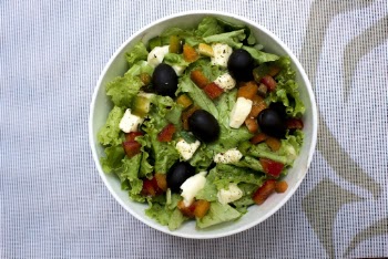 Veggie Dish on White Ceramic Bowl