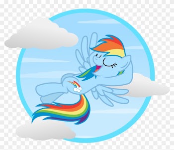 Veggie55, Cloud, Cloudy, Rainbow Dash, Safe, Solo - Illustration