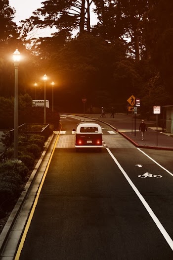 Vehicle Moving on Street