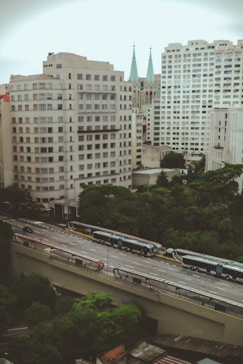 Vehicle Near Buildings