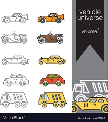  					Vehicle universe 1 vector image														