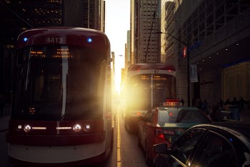 Vehicles Near Building