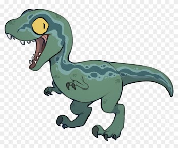 Velociraptor Clipart Jurassic Park - Baby Blue Jurassic World