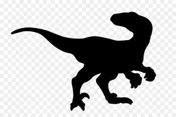 Velociraptor Tyrannosaurus Clip art Line Silhouette -  