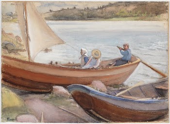 Veneitä rannalla, 1902, by Magnus | Free Photo - rawpixel