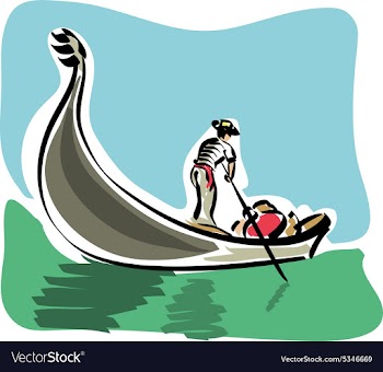 Venetian gondola vector image