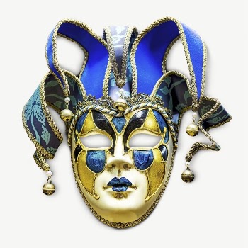 Venetian mask collage element, isolated | Free PSD - rawpixel