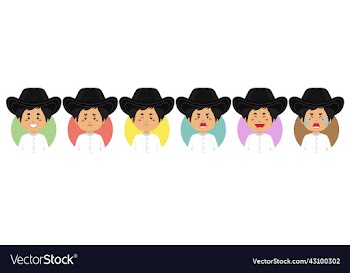 venezuela avatar with various expression