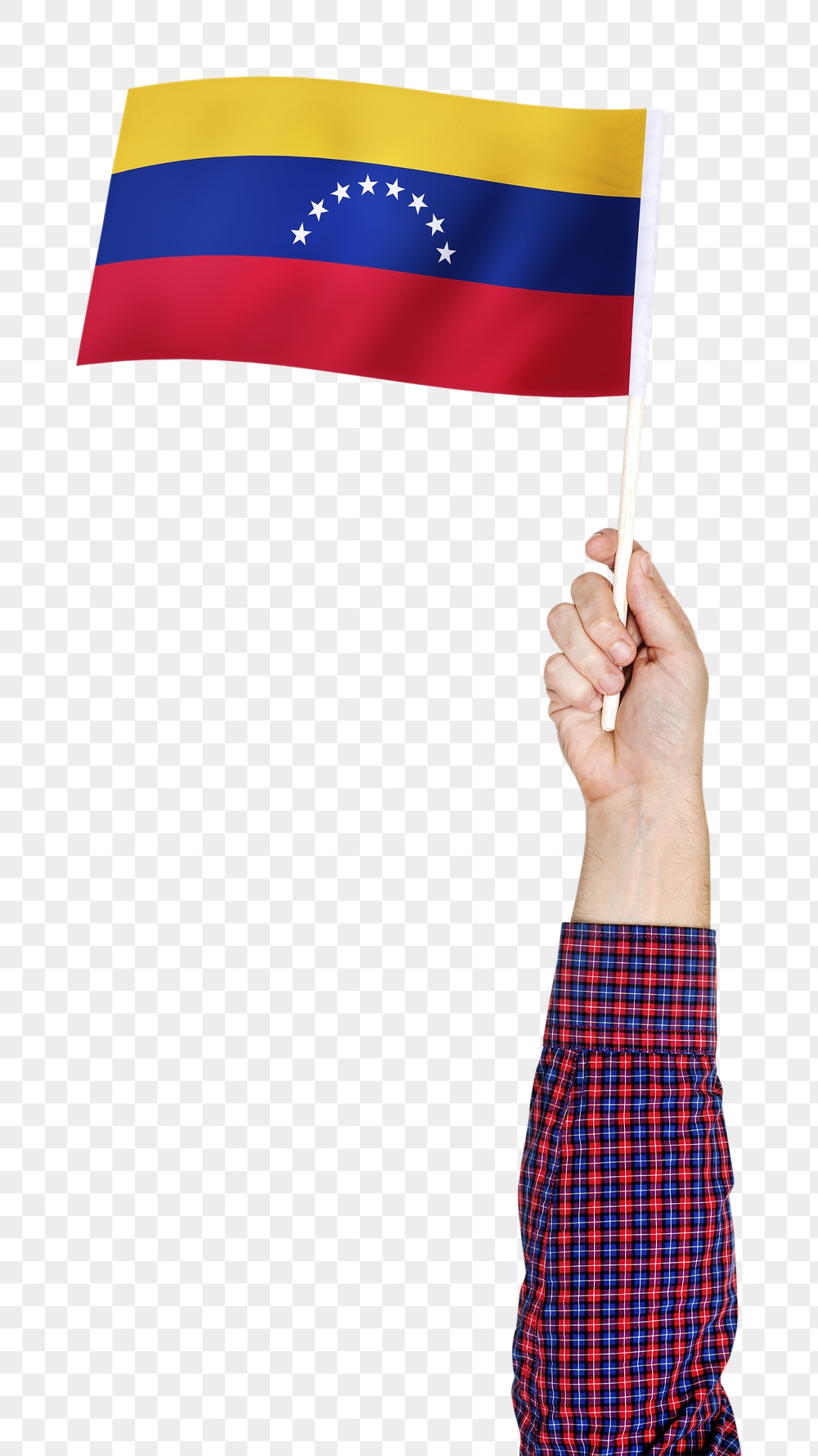 Venezuela's flag png in hand | Free PNG - rawpixel