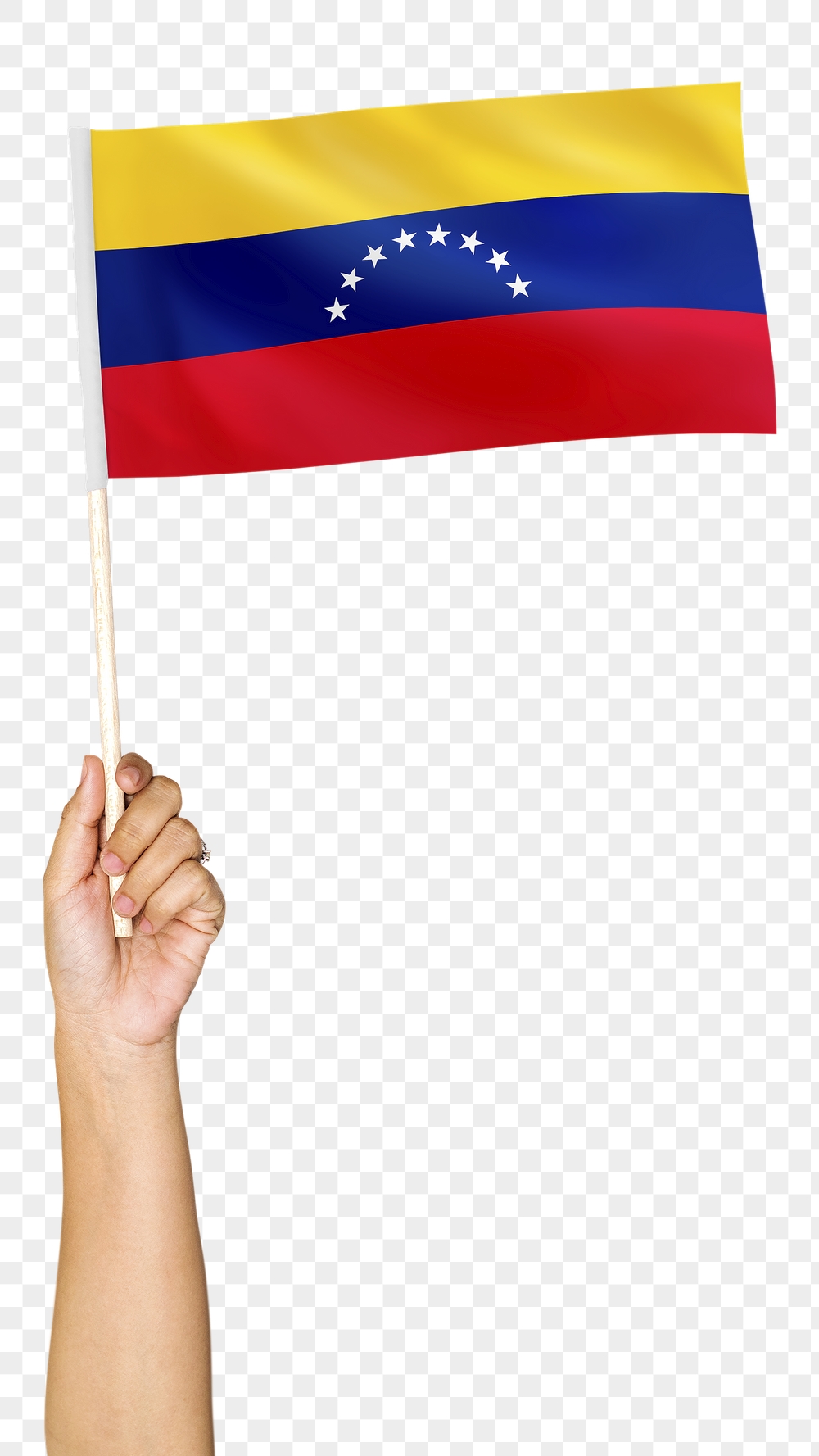 Venezuela's flag png in hand | Free PNG - rawpixel