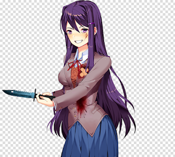 Vengeance Yuri (need a better knife.png) : DDLC