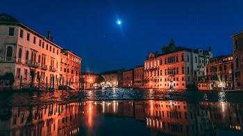 Venice, Grand Canal View during Night Time