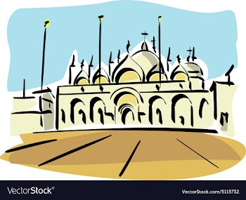 Venice St Mark church vector image