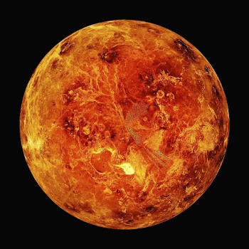 Venus, space sticker, planet surface | Free PSD - rawpixel