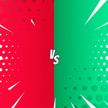 Versus in comic style Free Vector