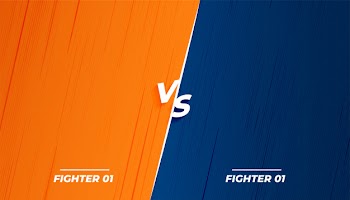 Versus vs fight battle background screen design Free Vector