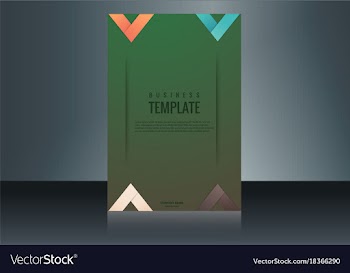 Vertical business card print template personal vector image