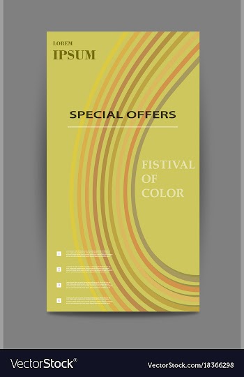 Vertical business card print template personal vector image