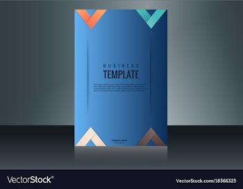 Vertical business card print template personal vector image